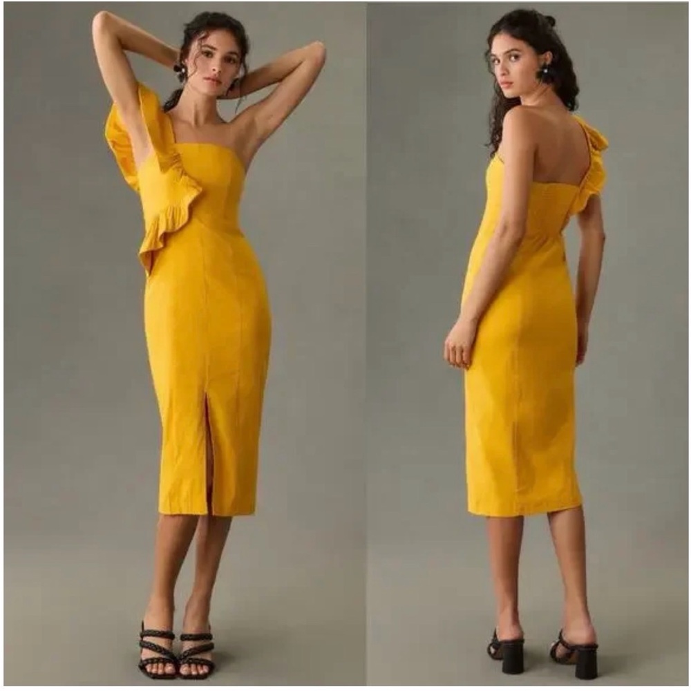 Anthropologie One Shoulder Dress